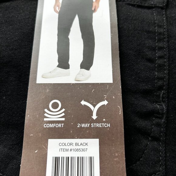 Kenneth Cole Men's Straight Leg Jeans Stretch Denim Black Size 38x34 - Picture 8 of 11